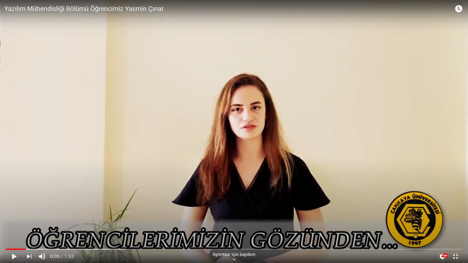 Öğrencimiz Yasmin Çınar Yazılım Mühendisliği Bölümünü anlatıyor.